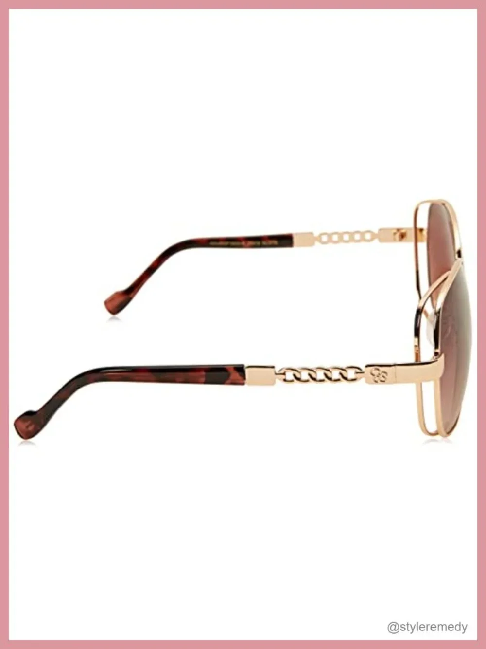 Oversized Metal Square Sunglasses UV400 Protection Women's Designer Gift